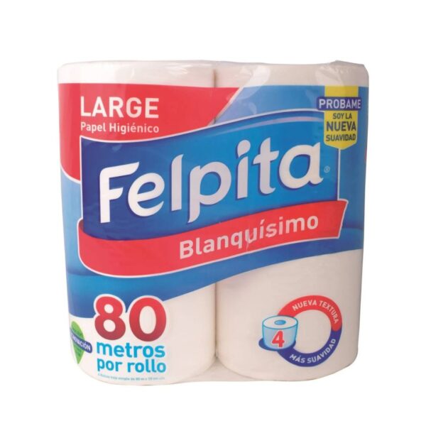 Papel Higienico Felpita 30Mts. X 48U.